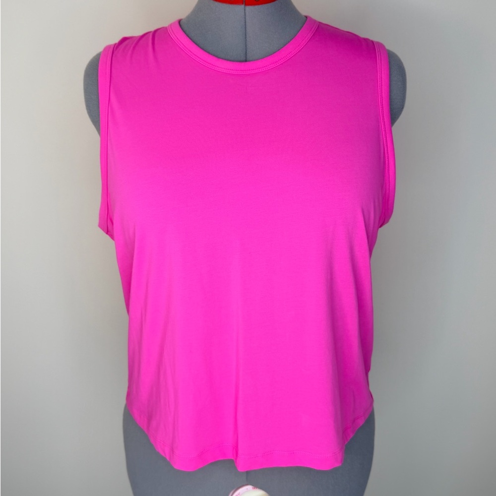 Zyia Active Tank Top Womens XL Pink Racerback Athletic Gym Workout Lightweight
